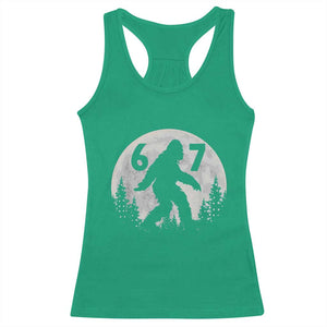 Funny Bigfoot 67 Night Stroll Moon Sasquatch Racerback Tank Top TS11 Irish Green Print Your Wear