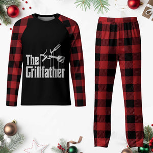 Funny BBQ Grilling Plaid Pajama Set The Grillfather Vintage Father's Day TS11 Buffalo Plaid Print Your Wear