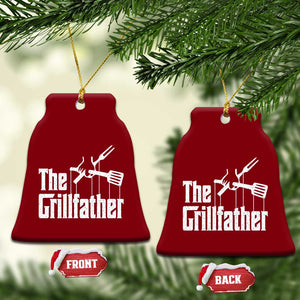 Funny BBQ Grilling Ceramic Ornament The Grillfather Vintage Father's Day TS11 Print Your Wear