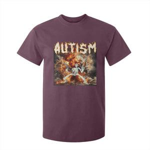 Funny Autism Skeleton Meme T Shirt For Kid Oddly Specific Dank Meme TS11 Maroon Print Your Wear