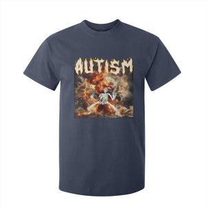 Funny Autism Skeleton Meme T Shirt For Kid Oddly Specific Dank Meme TS11 Navy Print Your Wear