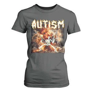 Funny Autism Skeleton Meme T Shirt For Women Oddly Specific Dank Meme TS11 Dark Heather Print Your Wear