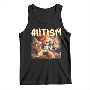 Funny Autism Skeleton Meme Tank Top Oddly Specific Dank Meme TS11 Black Print Your Wear