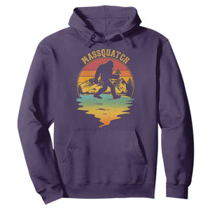 Funny Bigfoot Massquatch Hoodie Retro Workout Gym Weightlifter Sasquatch TS11 Purple Print Your Wear