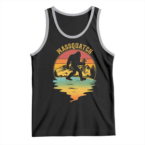 Funny Bigfoot Massquatch Tank Top Retro Workout Gym Weightlifter Sasquatch TS11 Black Athletic Heather Print Your Wear