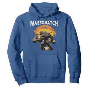 Funny Bigfoot Massquatch Hoodie Workout Gym Weightlifter Sasquatch TS11 Royal Blue Print Your Wear
