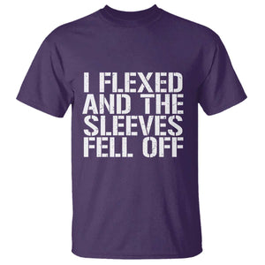 Funny I Flexed And The Sleeves Fell Of T Shirt Workout Gymer TS11 Purple Print Your Wear