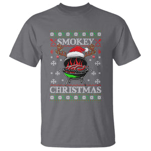 Funny Smokey Christmas Grilling T Shirt BBQ Meat Father's Day TS11 Charcoal Print Your Wear