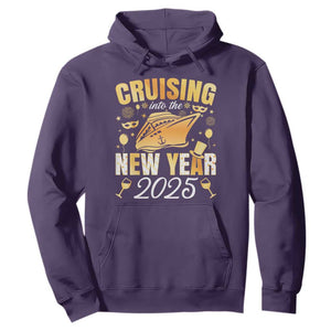 Family New Year's Trip 2025 Hoodie Cruising Into The New Year 2025 TS11 Purple Print Your Wear