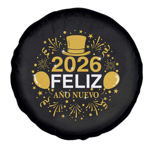 Spanish Mexican New Year 2026 Spare Tire Cover Feliz Ano Nuevo NYE Party TS11 Print Your Wear