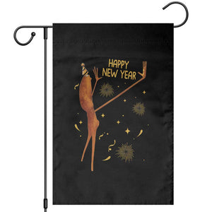 Funny Marcus The Worm New Year Garden Flag Happy New Year NYE Party Firework TS11 Black Print Your Wear