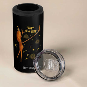 Funny Marcus The Worm New Year 4 in 1 Can Cooler Tumbler Happy New Year NYE Party Firework TS11 Print Your Wear