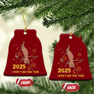 Funny Marcus The Worm New Year Ceramic Ornament 2025 I Dont Like This Year Fireworks NYE Party TS11 Print Your Wear