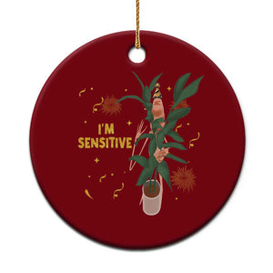 Funny Marcus The Worm New Year Ceramic Ornament I Am Sensitive NYE Party Firework TS11 1pc Red Print Your Wear