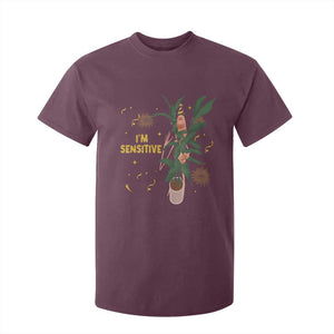 Funny Marcus The Worm New Year T Shirt For Kid I Am Sensitive NYE Party Firework TS11 Maroon Print Your Wear