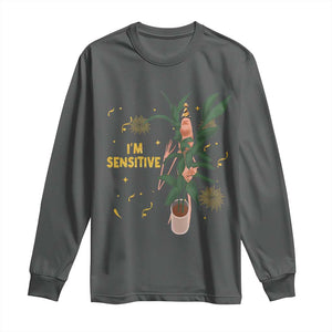 Funny Marcus The Worm New Year Long Sleeve Shirt I Am Sensitive NYE Party Firework TS11 Dark Heather Print Your Wear