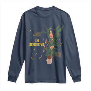 Funny Marcus The Worm New Year Long Sleeve Shirt I Am Sensitive NYE Party Firework TS11 Navy Print Your Wear