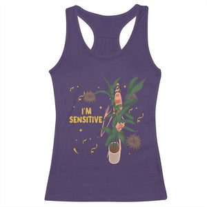 Funny Marcus The Worm New Year Racerback Tank Top I Am Sensitive NYE Party Firework TS11 Purple Print Your Wear