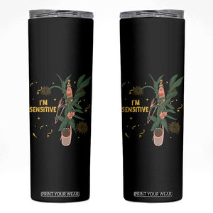 Funny Marcus The Worm New Year Skinny Tumbler I Am Sensitive NYE Party Firework TS11 Black Print Your Wear
