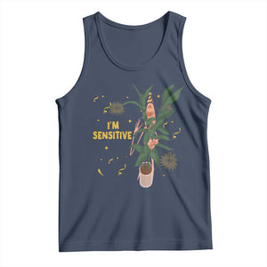 Funny Marcus The Worm New Year Tank Top I Am Sensitive NYE Party Firework TS11 Navy Print Your Wear
