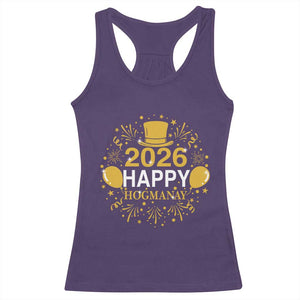 Scottish New Year 2026 Racerback Tank Top Happy Hogmanay NYE Party TS11 Purple Print Your Wear