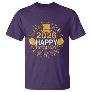 Scottish New Year 2026 T Shirt Happy Hogmanay NYE Party TS11 Purple Print Your Wear