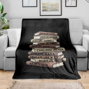 Black History Month African American Leaders Teacher Book Lover Throw Blanket TS11 Print Your Wear