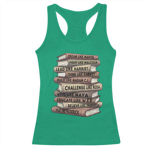 Black History Month African American Leaders Teacher Book Lover Racerback Tank Top TS11 Irish Green Print Your Wear