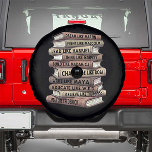 Black History Month African American Leaders Teacher Book Lover Spare Tire Cover TS11 Black Print Your Wear