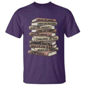 Black History Month African American Leaders Teacher Book Lover T Shirt TS11 Purple Print Your Wear