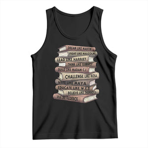 Black History Month African American Leaders Teacher Book Lover Tank Top TS11 Black Print Your Wear