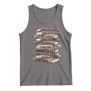 Black History Month African American Leaders Teacher Book Lover Tank Top TS11 Deep Heather Print Your Wear