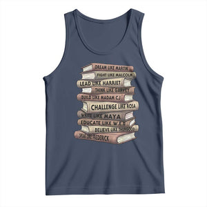 Black History Month African American Leaders Teacher Book Lover Tank Top TS11 Navy Print Your Wear