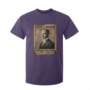 Carter G Woodson T Shirt For Kid Father Of Black History Month Old Paper Graphic TS11 Purple Print Your Wear
