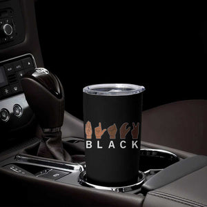 Black Asl Sign Language Hands Signs African American Month Tumbler Cup TS11 Print Your Wear
