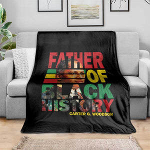 Carter G Woodson Throw Blanket Father Of Black History Month TS11 Print Your Wear