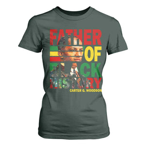 Carter G Woodson T Shirt For Women Father Of Black History Month TS11 Dark Forest Green Print Your Wear
