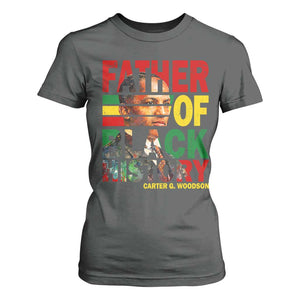 Carter G Woodson T Shirt For Women Father Of Black History Month TS11 Dark Heather Print Your Wear