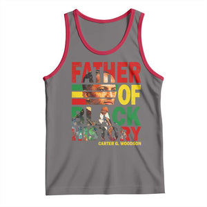 Carter G Woodson Tank Top Father Of Black History Month TS11 Deep Heather Red Print Your Wear