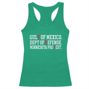Gulf Of Mexico Dept Of Defense Minnesota Racerback Tank Top Funny Political American Pride TS11 Irish Green Print Your Wear