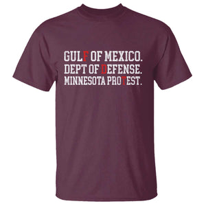 Gulf Of Mexico Dept Of Defense Minnesota T Shirt Funny Political American Pride TS11 Maroon Print Your Wear