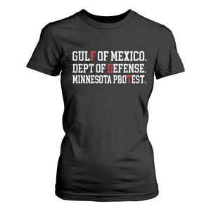 Gulf Of Mexico Dept Of Defense Minnesota T Shirt For Women Funny Political American Pride TS11 Black Print Your Wear