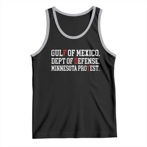 Gulf Of Mexico Dept Of Defense Minnesota Tank Top Funny Political American Pride TS11 Black Athletic Heather Print Your Wear