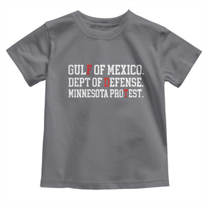 Gulf Of Mexico Dept Of Defense Minnesota Toddler T Shirt Funny Political American Pride TS11 Charcoal Print Your Wear