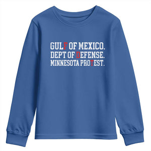 Gulf Of Mexico Dept Of Defense Minnesota Youth Sweatshirt Funny Political American Pride TS11 Royal Blue Print Your Wear