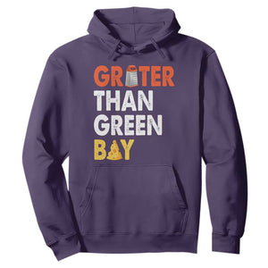 Funny Greater Than Green Bay Cheese Grate Hoodie TS11 Purple Print Your Wear