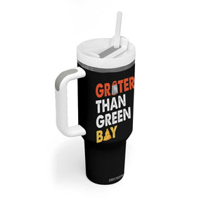Funny Greater Than Green Bay Cheese Grate Tumbler With Handle TS11 Print Your Wear