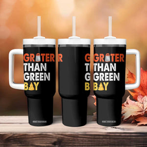 Funny Greater Than Green Bay Cheese Grate Tumbler With Handle TS11 Print Your Wear