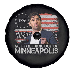 Get The Fuck Out Of Minneapolis Spare Tire Cover Mayor Resistance Protest Jacob Political TS11 Print Your Wear