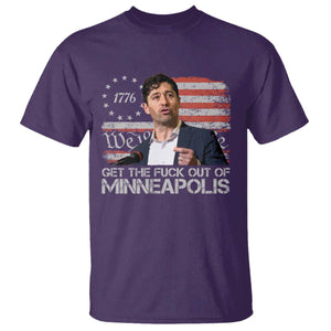 Get The Fuck Out Of Minneapolis T Shirt Mayor Resistance Protest Jacob Political TS11 Purple Print Your Wear